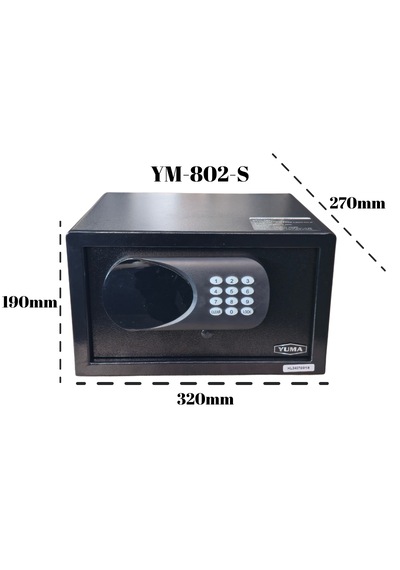 Yuma Ym-802-s Elektronik Şifreli Ve Anahtarlı Çelik Kasa