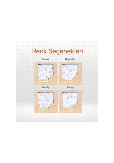 Hero Müslin Bebek Emzirme Önlüğü 60x90 Koala 60x90 Cm Çok Renkli