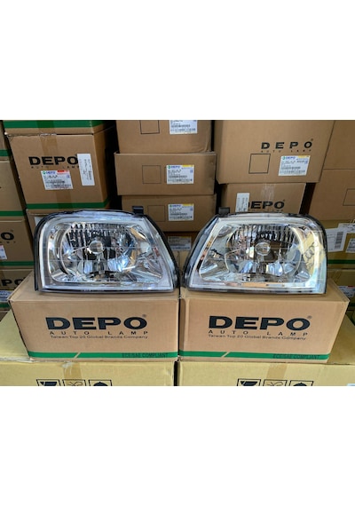 Mitsubishi L200 1999-2005 Arası Depo Sağ Ve Sol Far Takım Mr439533 / Mr439534