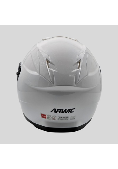 Arwic AR935 Parlak Çene Açılır Ece-R 22.06 Motosiklet Kaskı Beyaz