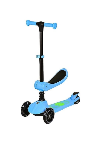 Lamborghini L5 2in1 Mavi Oturaklı Işıklı 3 Tekerlekli Çocuk Scooter