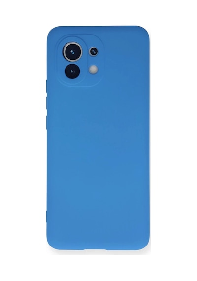 Xiaomi Mi 11 Uyumlu Kılıf Nano İçi Kadife Silikon - Mavi