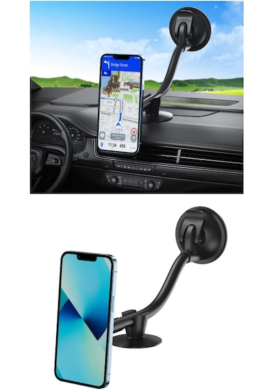 Manyetik Mıknatıslı Vantuzlu Oto Araç Içi Telefon Tutucu