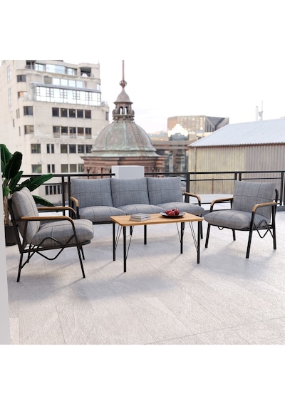 Doruk Home Balkon, Bahçe, Cafe, Metal Koltuk Takımı, Bahçe Mobilyası , Oturma Grubu 3+1+1+sehpa Orta Gri Doruk Home Balkon, Bahçe, Cafe, Metal Koltuk Takımı, Bahçe Mobilyası , Oturma Grubu 3+1+1+sehpa Orta Gri