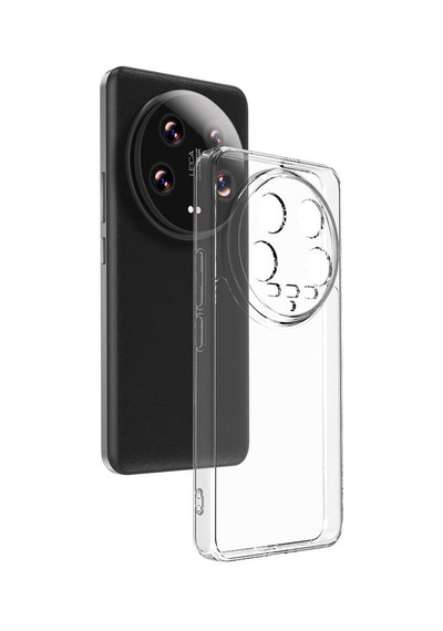 Xiaomi Mi 14 Ultra Kılıf Zore Süper Silikon Kapak Renksiz