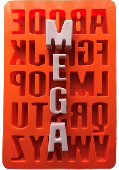 Alfabe Şeklinde Silikon Pasta Ve Seker Hamuru Kalibi 5x5x2 Cm Yeşil