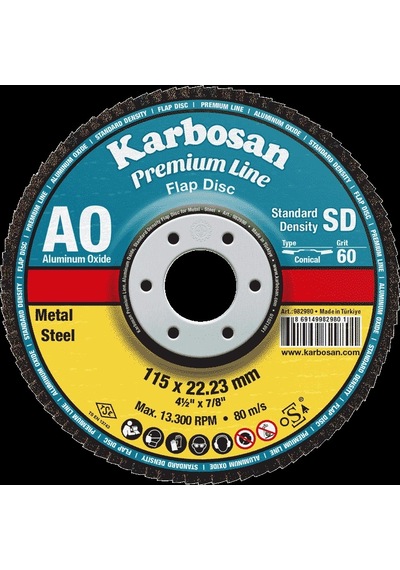 Karbosan Flap Disk Zımpara 115/40 P Ao