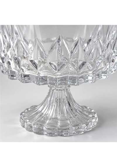 Deconox Kristal Desenli Ayaklı Şeffaf Cam Kase 17 X 17 Cm, Meyve, Kurabiye, Lokum, Çerez Ve Dekoratif Sunum Kasesi, Tekli Deconox Kristal Desenli Ayaklı Şeffaf Cam Kase 17 X 17 Cm, Meyve, Kurabiye, Lokum, Çerez Ve Dekoratif Sunum Kasesi, Tekli