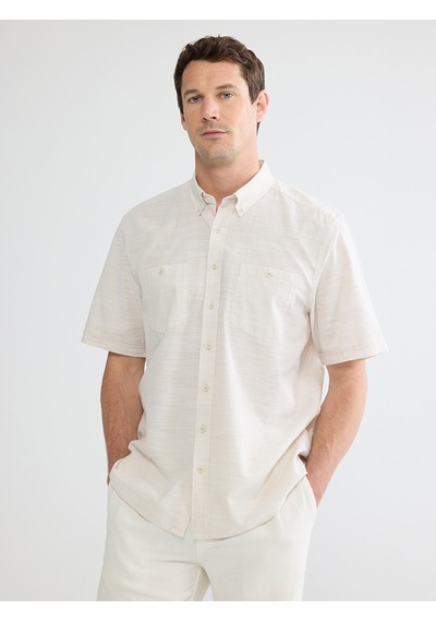 Lcwaıkıkı Classic Bej Regular Fit Poplin Erkek Gömlek