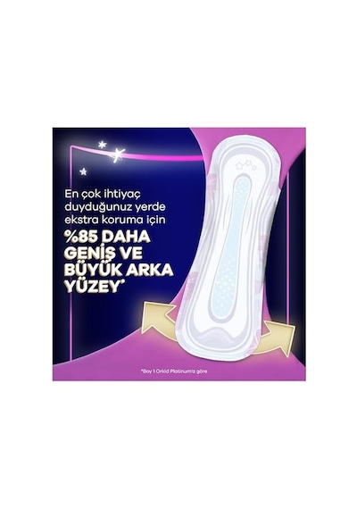 Platinum Hijyenik Ped Gece Ekstra Plus Boy 5 Süper Ekonomik Paket 14 Adet Ped