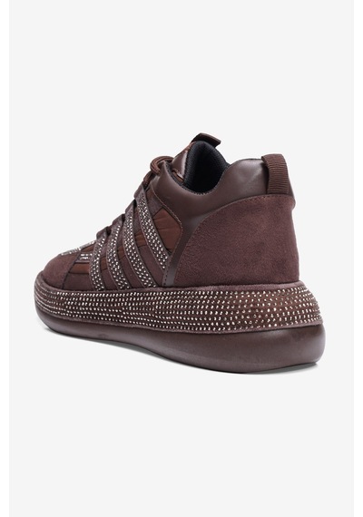 Mubiano Kadın Paraşüt Sneaker Süet Detaylı Taşlı Günlük Spor Ayakkabı Vona Kahverengi Mubiano Kadın Paraşüt Sneaker Süet Detaylı Taşlı Günlük Spor Ayakkabı Vona Kahverengi