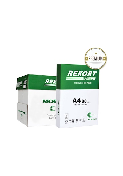 Mopak Rekort A4 80 G Fotokopi Kağıdı 5 Paket 1 Koli