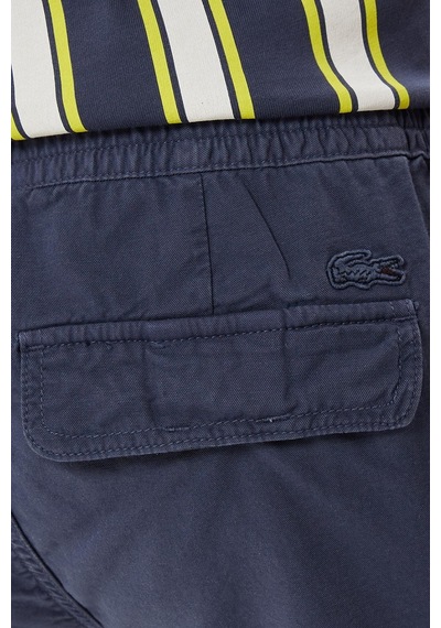 Lacoste Men's Regular Fit Cotton Bermuda Shorts Erkek Kargo Cepli Bermuda Şort Lacivert