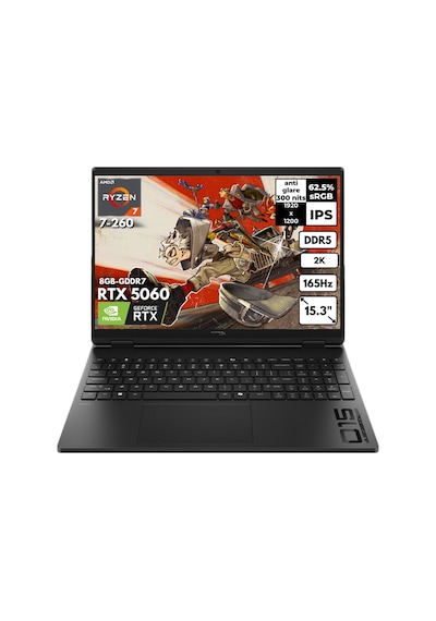 HP Hyperx Omen 15-GB0004NT D2QV9EAHMF45 Ryzen 7260 40 GB 4 TB SSD RTX5060 15.3" W11H Dizüstü Bilgisayar