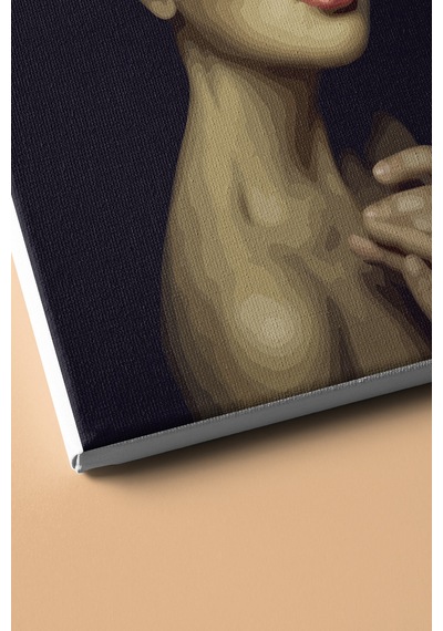 Webstyle Sayılarla Boyama Seti Kasnaklı Çiçek Saçlı Kadın 4 50 X 65 Cm