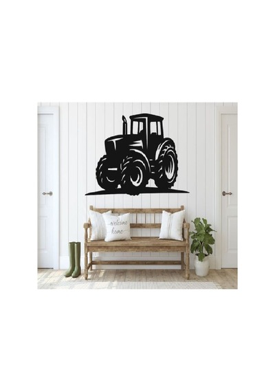 Traktör Sticker Yapışkanlı Motor Tümosan Başak Case Massey Ferguson Oto Büyük - Araç Kaplama Sport Siyah