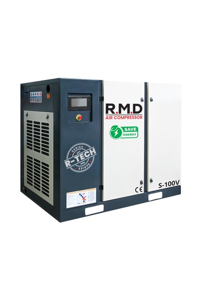 R.m.d Kompresör 100 Hp İnvertörlü Vidalı Hava Kompresörü Tek Makine S-100v