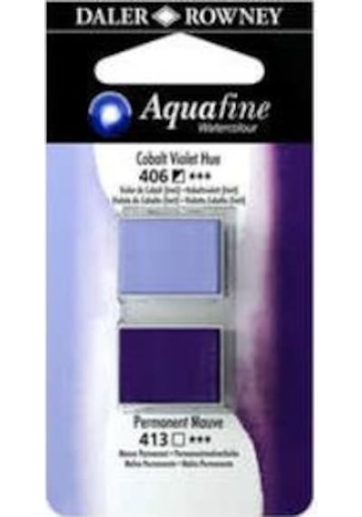 Daler Rowney Aquafine Sulu Boya Tablet 2li Cobalt Violet-mauve