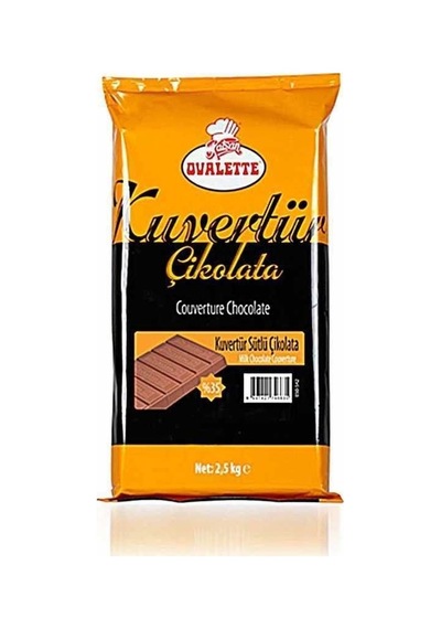 Ovalette Sütlü Kuvertür Çikolata 2,5 Kg