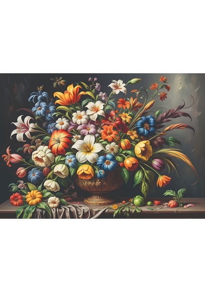 Nova Puzzle 1000 Parça Çiçeklerle Dolu Bir Düş Natürmort Puzzle - 41203