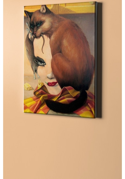 Webstyle Sayılarla Boyama Seti Kasnaklı Kedi Ve Yüz 60 X 75 Cm