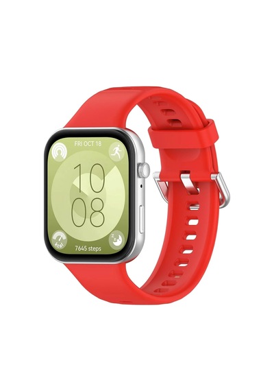 Huawei Watch Fit 5 İçin Kordon, Silicone Sport Band Kırmızı Watch Fit 5 İle Uyumlu Kordon - Kırmızı Çok Renkli Huawei Watch Fit 5 İçin Kordon, Silicone Sport Band Kırmızı Watch Fit 5 İle Uyumlu Kordon - Kırmızı Çok Renkli