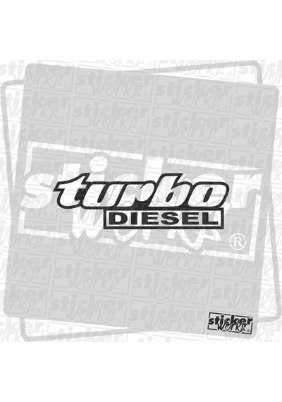 Turbo Diesel Sticker Siyah