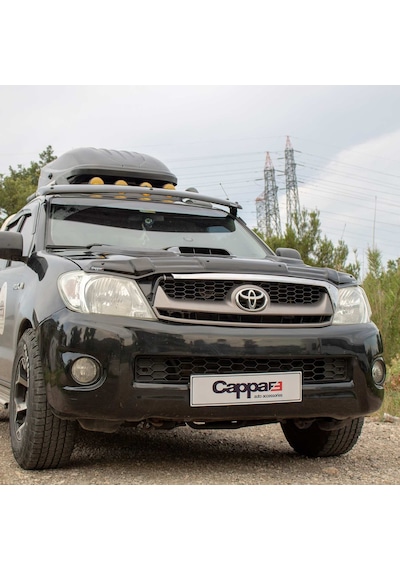 Cappafe Toyota Uyumlu Hilux Ön Cam Güneşliği Siperlik Abs 2006-2012