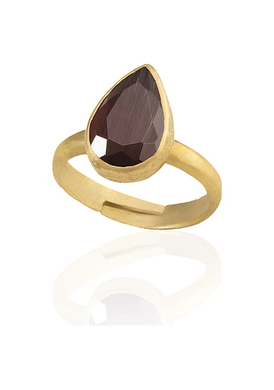 Kadir Jewellery 22 Ayar Altın Kaplama Zirkon Taşlı Ayarlanabilir Kadın Moda Yüzük Kuru Erik