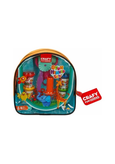Crafy Oyun Seti 4 Renk Çantalı 27868 Turuncu renkli