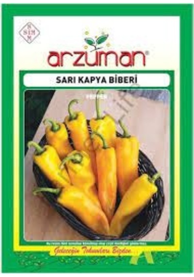 1 Paket Tohum Nadir Sarı Kapya Biber Tohumu Organik Hasat