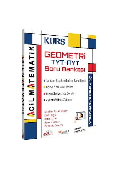 Acil Yayınları Tyt Ayt Geometri Kurs Soru Bankası