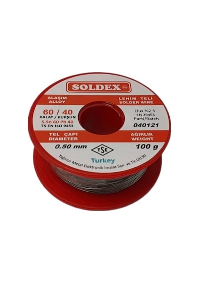 Soldex 100Gr 0.50Mm 60/40 Lehim Teli