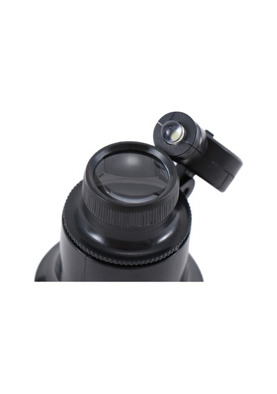 Nikula-20x Büyütmeli,saat,takı Onarım Için Cam Lensli Optik Işıklı Göz Büyüteç-mg13b--9a Siyah
