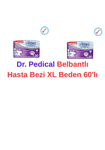 Dr. Pedical - Belbantlı Yaşlı Hasta Bezi Xlarge Beden 60'lı XL
