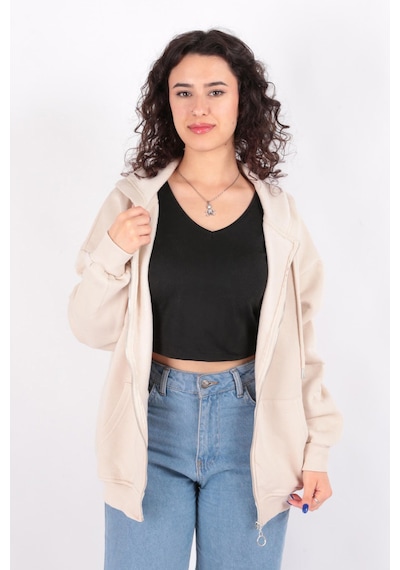 Busem W0008672 Kadın Sweatshirt Taş