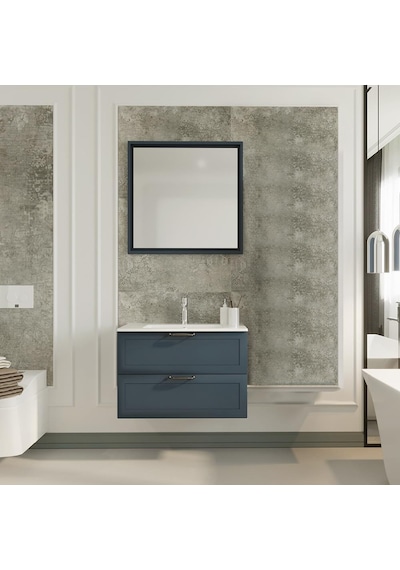 Denko Beyoğlu 75 Cm Mdf Mat Lacivert Banyo Dolabı Takımı Lacivert Denko Beyoğlu 75 Cm Mdf Mat Lacivert Banyo Dolabı Takımı Lacivert