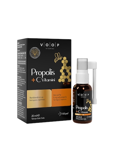 Voop Propolis + C Vitamini Sprey-Damla 20 ML
