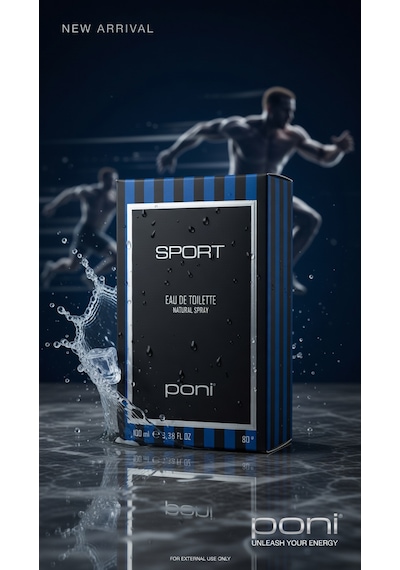 Poni Sport Eau De Toliette 100ml Yeni Aromatik