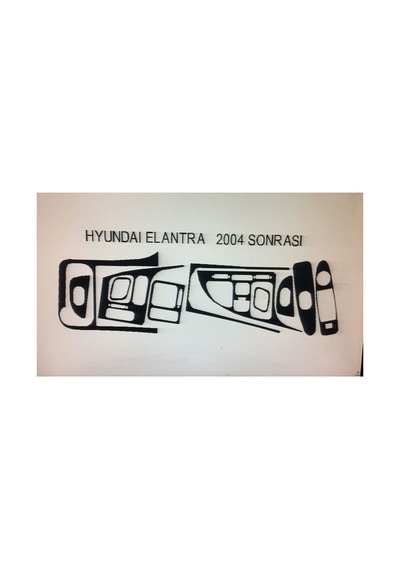 Hyundaı Elantra 2004-2009 10 Parça Torpido Kaplama Renk Karbon
