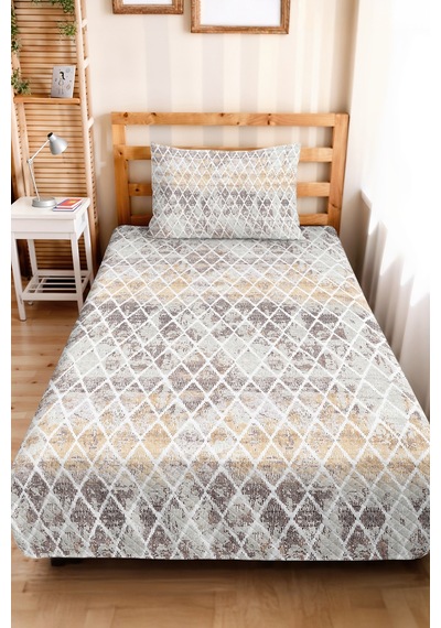 Geometrik Bej Tek Kişilik Pike Takımı - Modern Bakır Gri 160x220 Cm Kapitone Mevsimlik Yatak Örtüsü Kırık Şafak Gölgeliği Geometrik Bej Tek Kişilik Pike Takımı - Modern Bakır Gri 160x220 Cm Kapitone Mevsimlik Yatak Örtüsü Kırık Şafak Gölgeliği