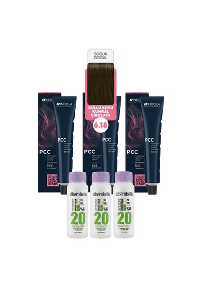 Alberobello Oksidan+ındola Pcc Saç Boyası 60 Ml. 3'er Adet