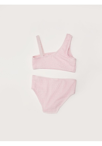 Deep Beach Dokulu Kumaş Kız Çocuk Bikini Takım 001