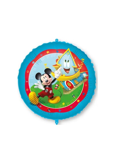 18" Folyo Balon Mickey Rock The House Yuvarlak 46 Cm Çok Renkli