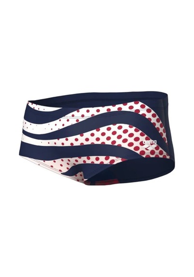 Men's Arena Multı Strıpes Swım Low Waıst Short Navy Multı Çok Renkli