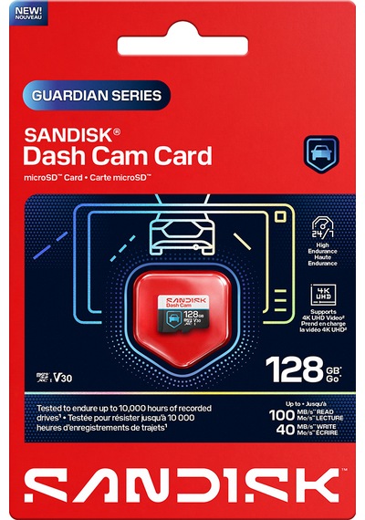 Sandısk Dash Cam 128gb 100/40mb/s Microsdxc V30 Araç Kamerası Hafıza Kartı Sdsqqnr-128g-gu6sn