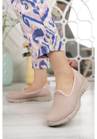 Nesil Shoes Dvm 901 Bej Bej Anatomik Esnek Kadın Yürüyüş Ayakkabısı-bej Bej