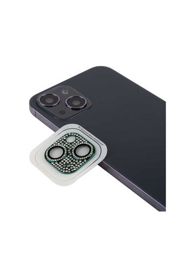 Apple İphone 13 Mini Uyumlu Ceptecom Cl-08 Kamera Lens Koruyucu Koyu Yeşil Koyu Yeşil