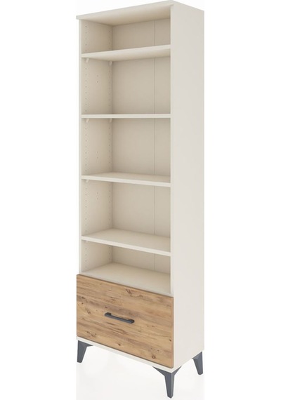 Arges Dolap 5 Raflı Tek Çekmeceli 60x30x182 Aytaşı-çam Aytaşı
