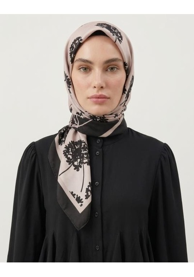 Bushu Mühür Twill Eşarp Çok Renkli